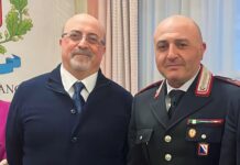 Cosimo Ferraioli ed il nuovo comandante Andrea Cinque