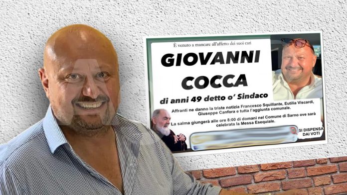 Giovanni Cocca a Sarno vittima di un brutto scherzo lugubre - Agro24